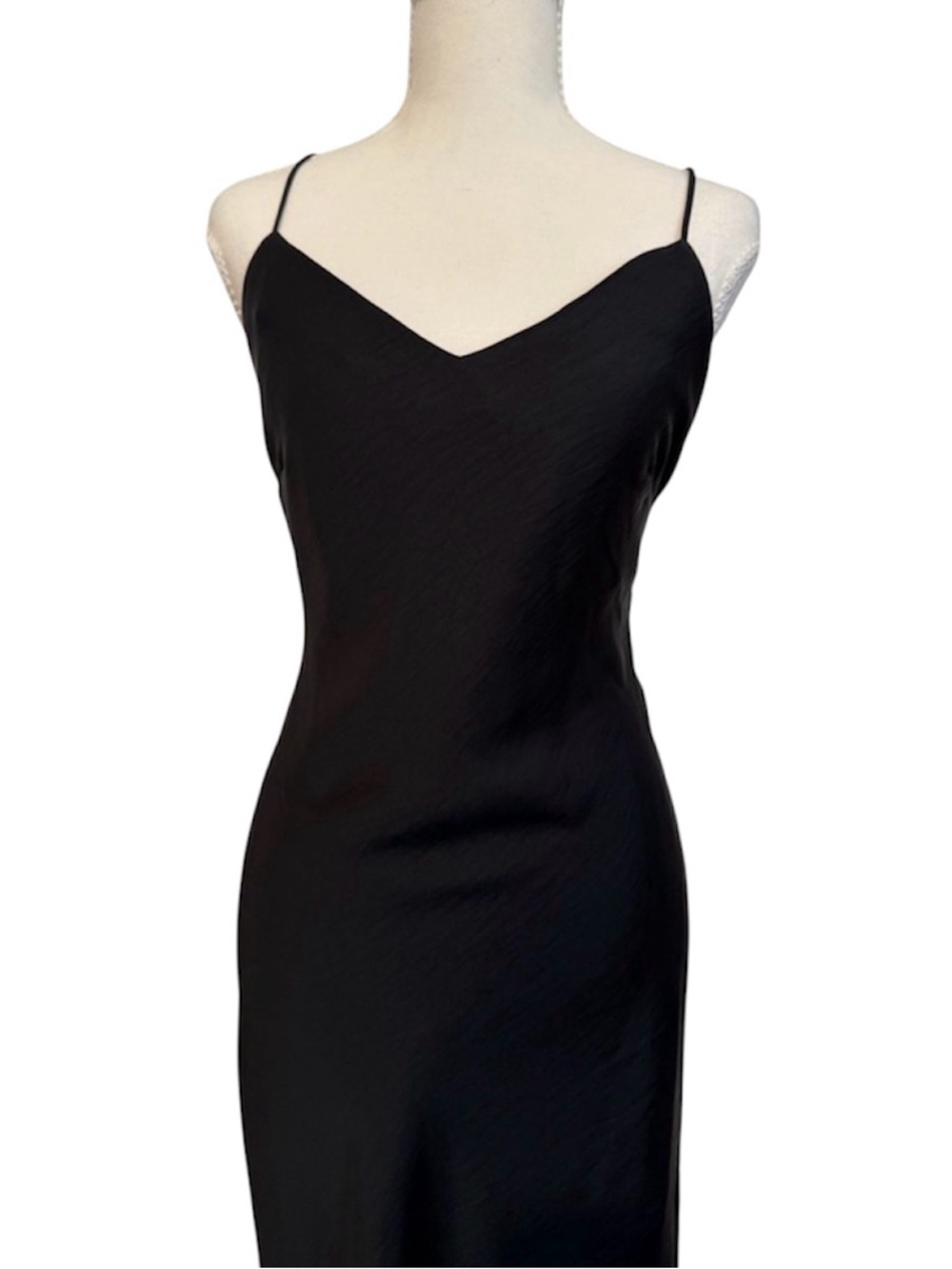 Fabletics - Like New- Elegant Black Strappy  Slit Dress - Women’s Size S